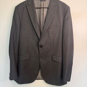 Banana Republic Charcoal Pinstripe Blazer